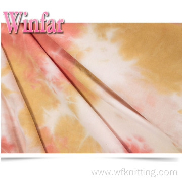 Polyester Spandex Jersey Tie Dye Knit Fabric